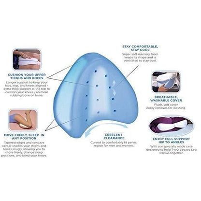 Knee Pillow for Back Pain & Sciatic Nerve Pain Relief